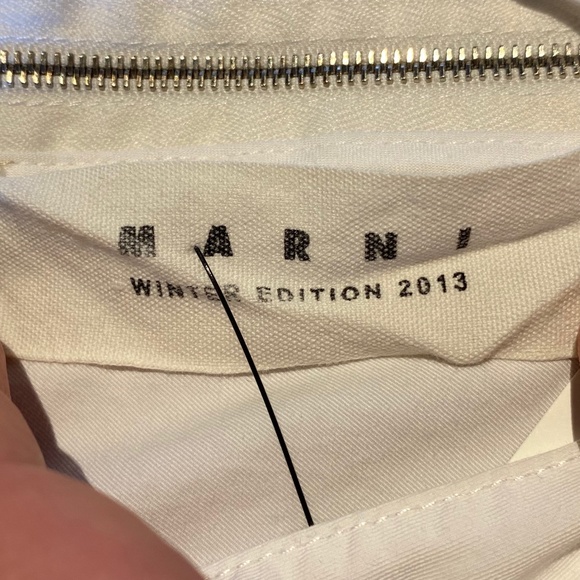 Marni white sleeveless v-neck top tunic blouse size IT42 US6 M - Picture 7 of 14